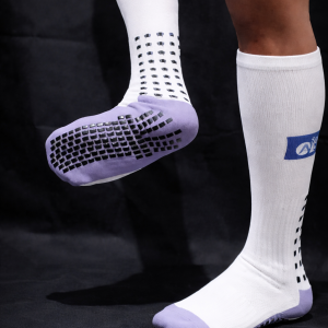Seventh April Long Grip Socks (White & Black)